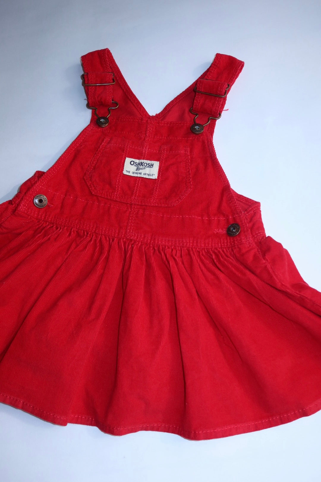 OshKosh B’gosh overall kjole i rød