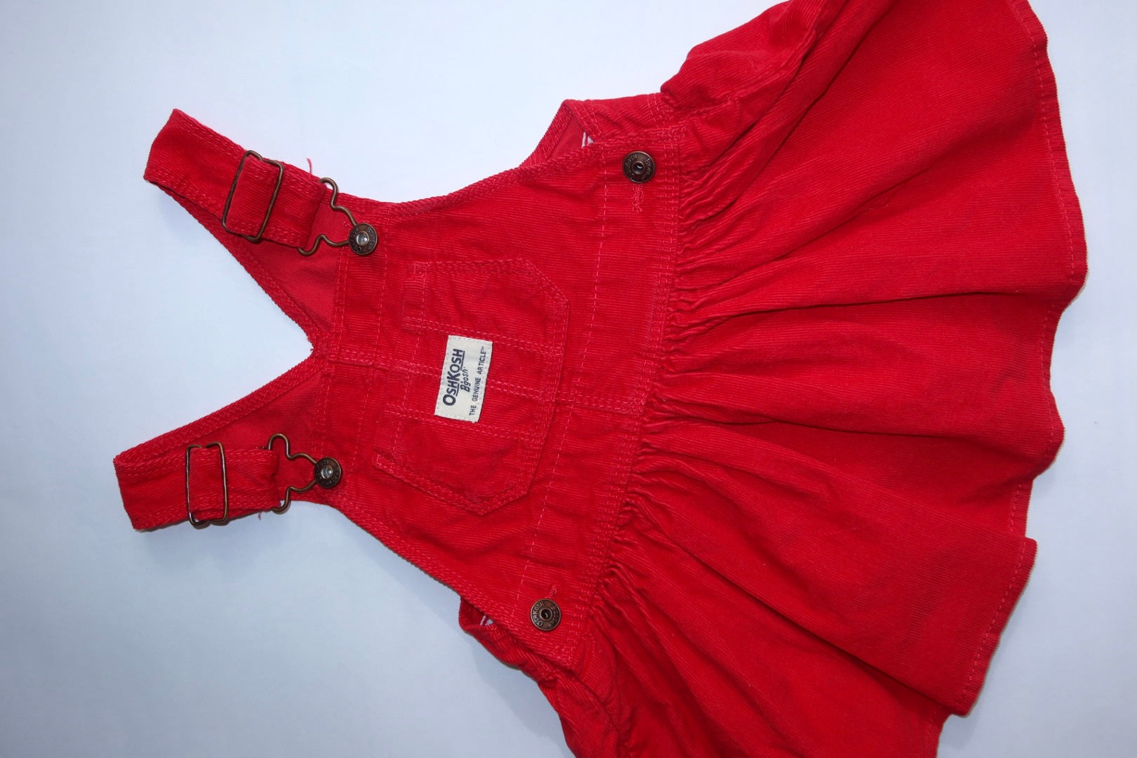 OshKosh B’gosh overall kjole i rød