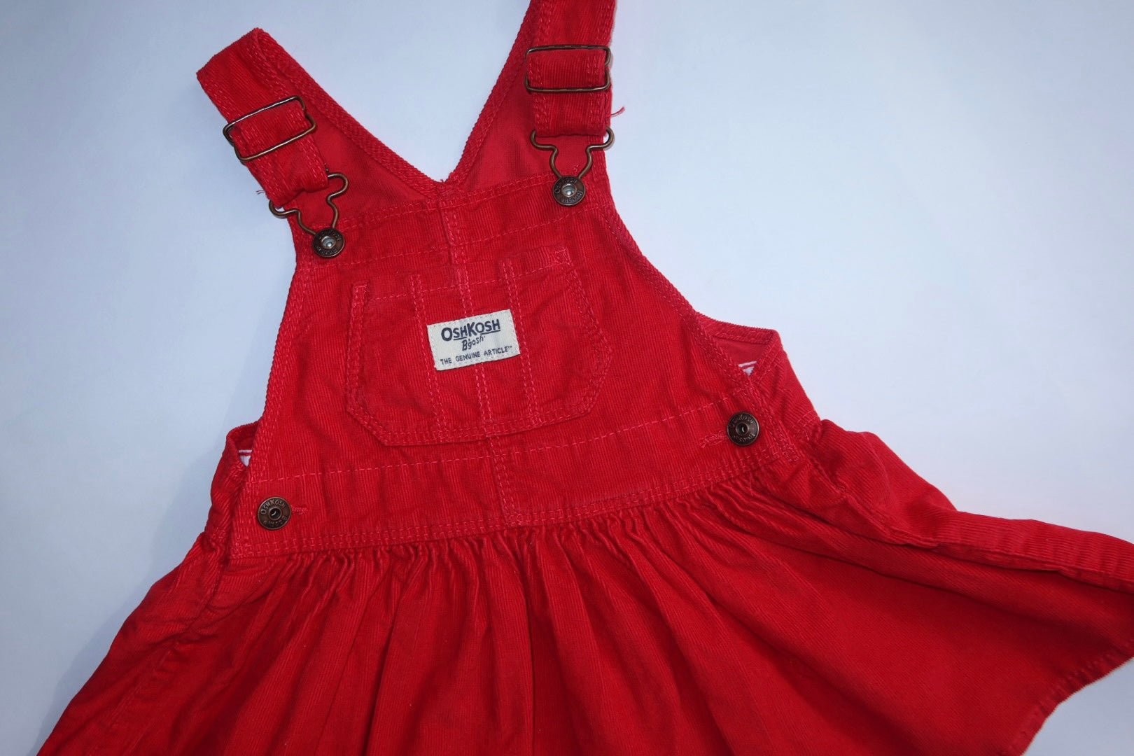 OshKosh B’gosh overall kjole i rød