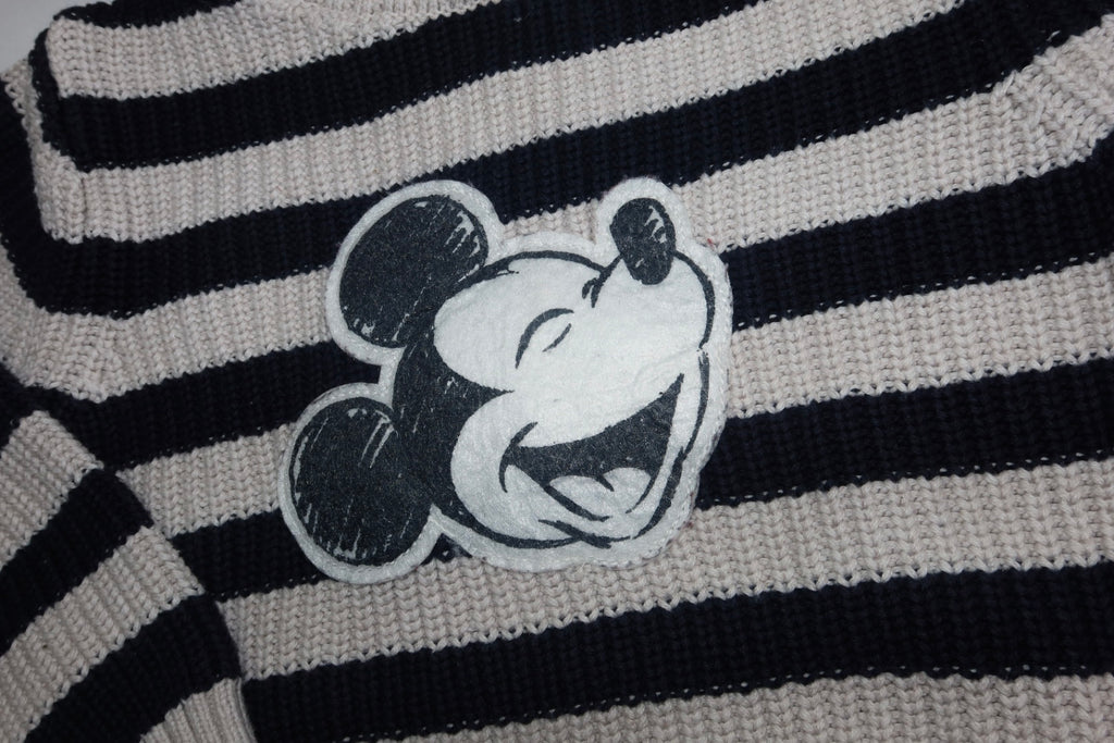 Mickey sweater med striber