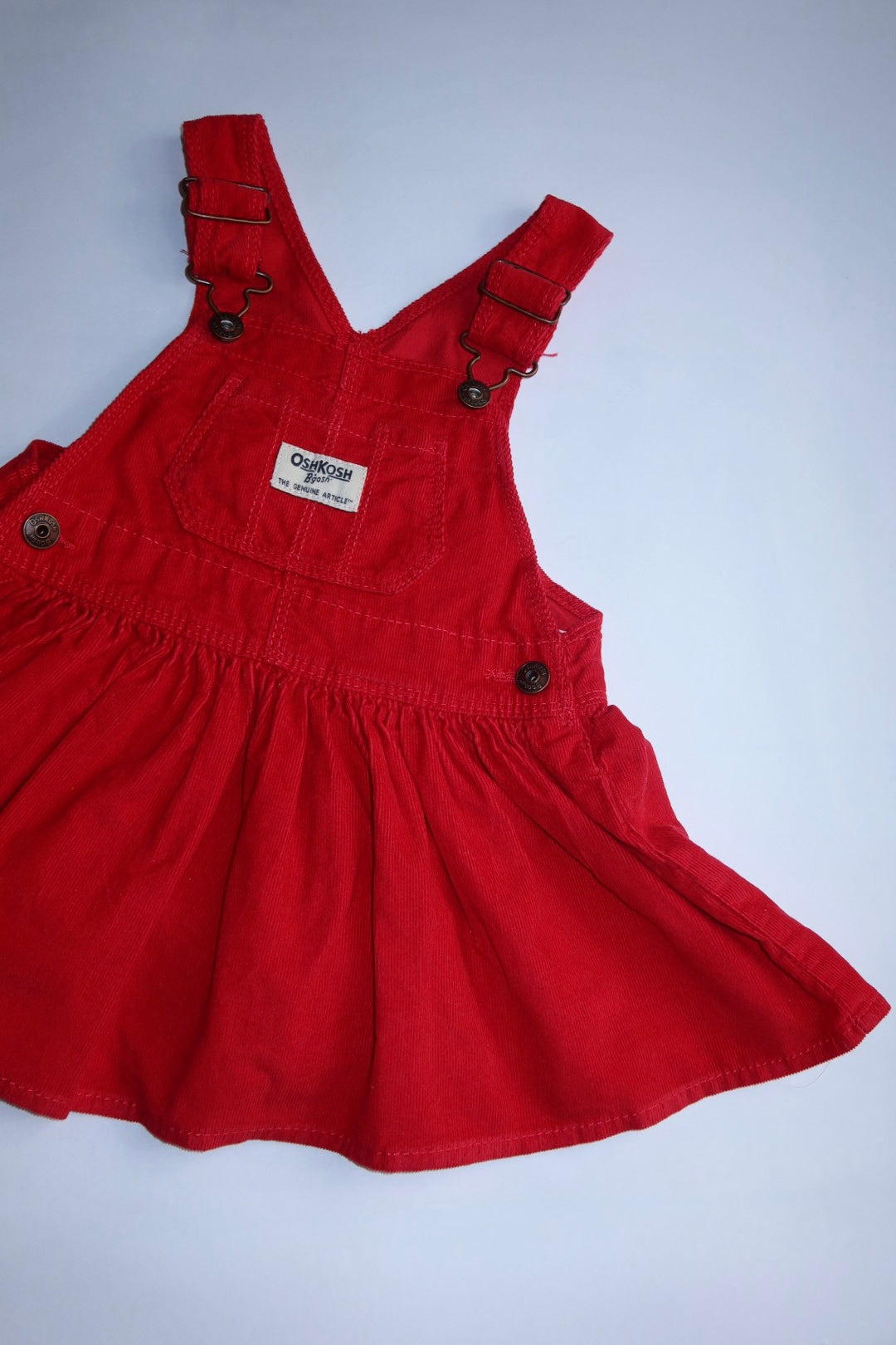 OshKosh B’gosh overall kjole i rød