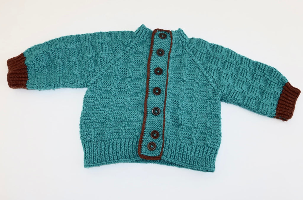 Hjemmestrikket cardigan