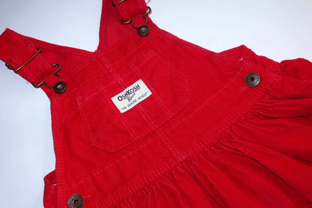 OshKosh B’gosh overall kjole i rød