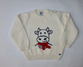 Petit Bateau sweater med ko