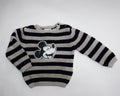 Mickey sweater med striber